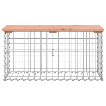 Garden Bench Gabion Design 83X31.5X42 Cm Solid Wood Douglas