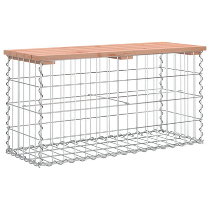 Garden Bench Gabion Design 83X31.5X42 Cm Solid Wood Douglas