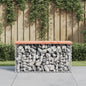 Garden Bench Gabion Design 83X31.5X42 Cm Solid Wood Douglas