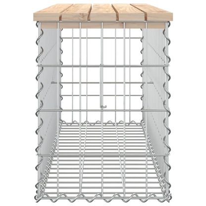 Garden Bench Gabion Design 103X31.5X42 Cm Solid Wood Pine
