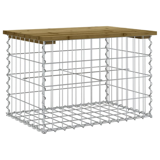 Garden Bench Gabion Design Impregnated Wood Pine