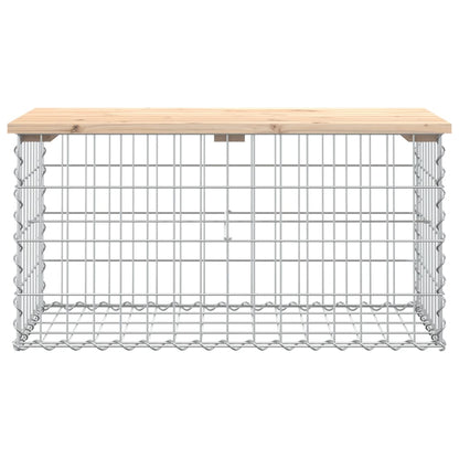 Garden Bench Gabion Design Solid Wood Pine
