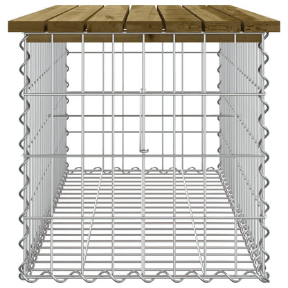 Garden Bench Gabion Design Impregnated Wood Pine