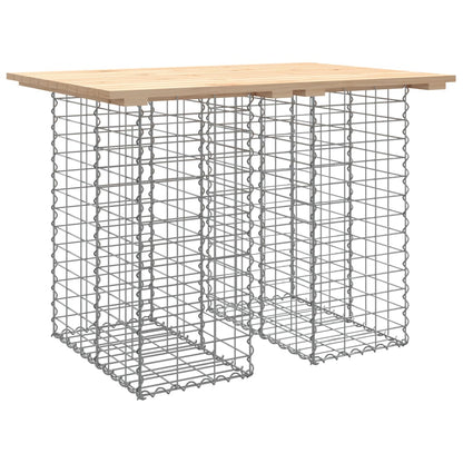 Garden Bench Gabion Design Solid Wood Pine
