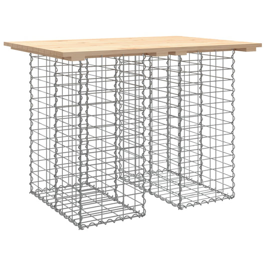 Garden Bench Gabion Design Solid Wood Pine