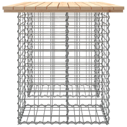 Garden Bench Gabion Design Solid Wood Pine