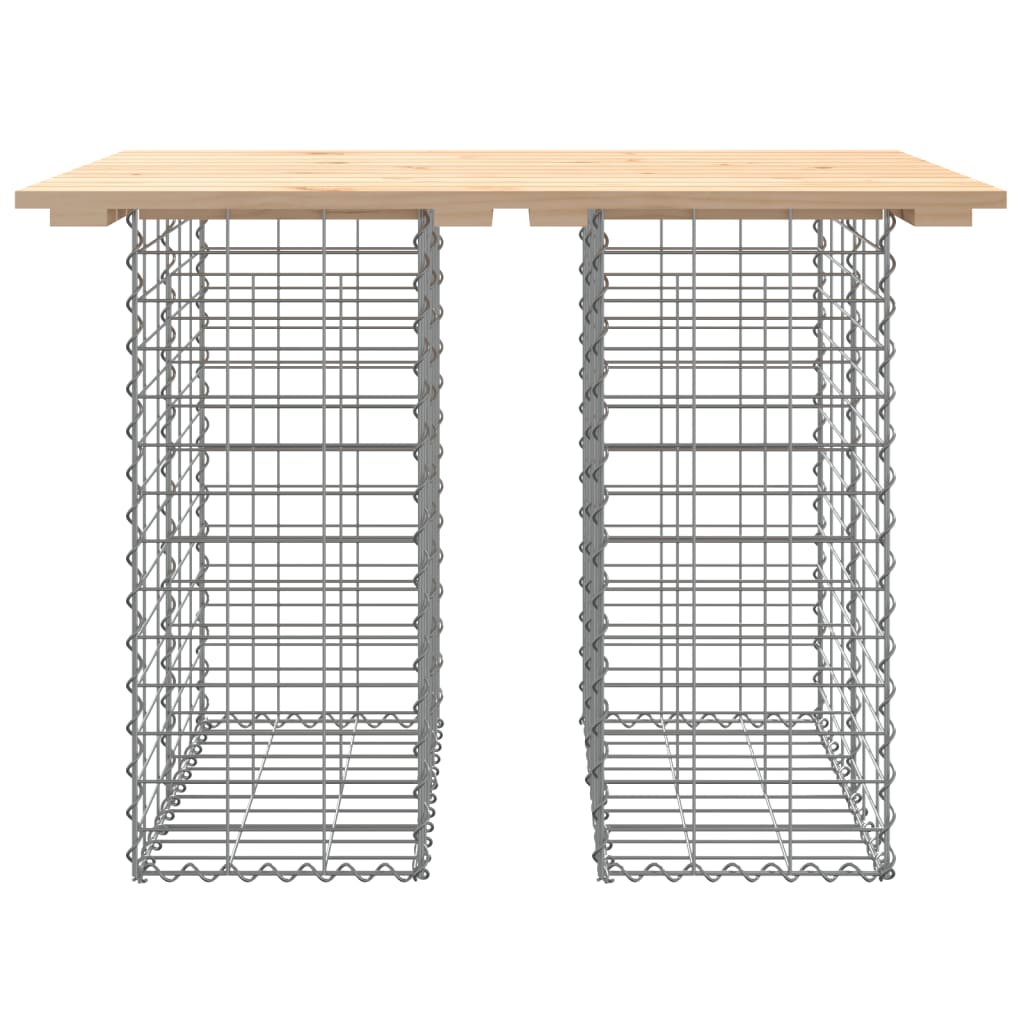 Garden Bench Gabion Design Solid Wood Pine