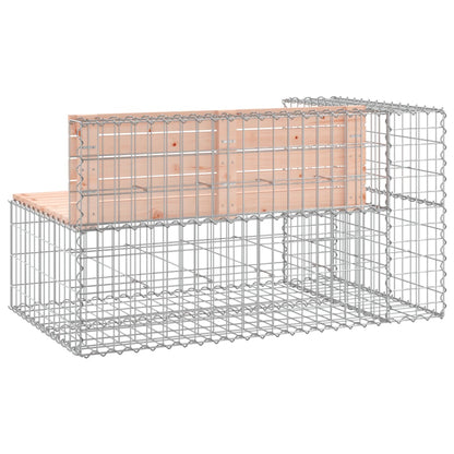 Garden Bench Gabion Design Solid Wood Douglas