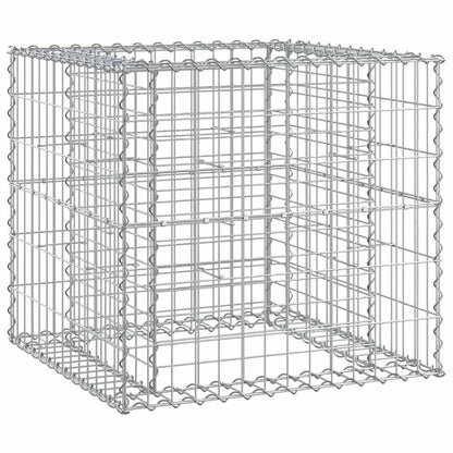 Garden Bench With Gabion Basket Solid Wood Douglas