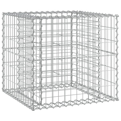 Garden Bench With Gabion Basket Impregnated Wood Pine