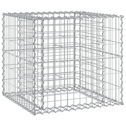 Garden Bench With Gabion Basket Solid Wood Douglas
