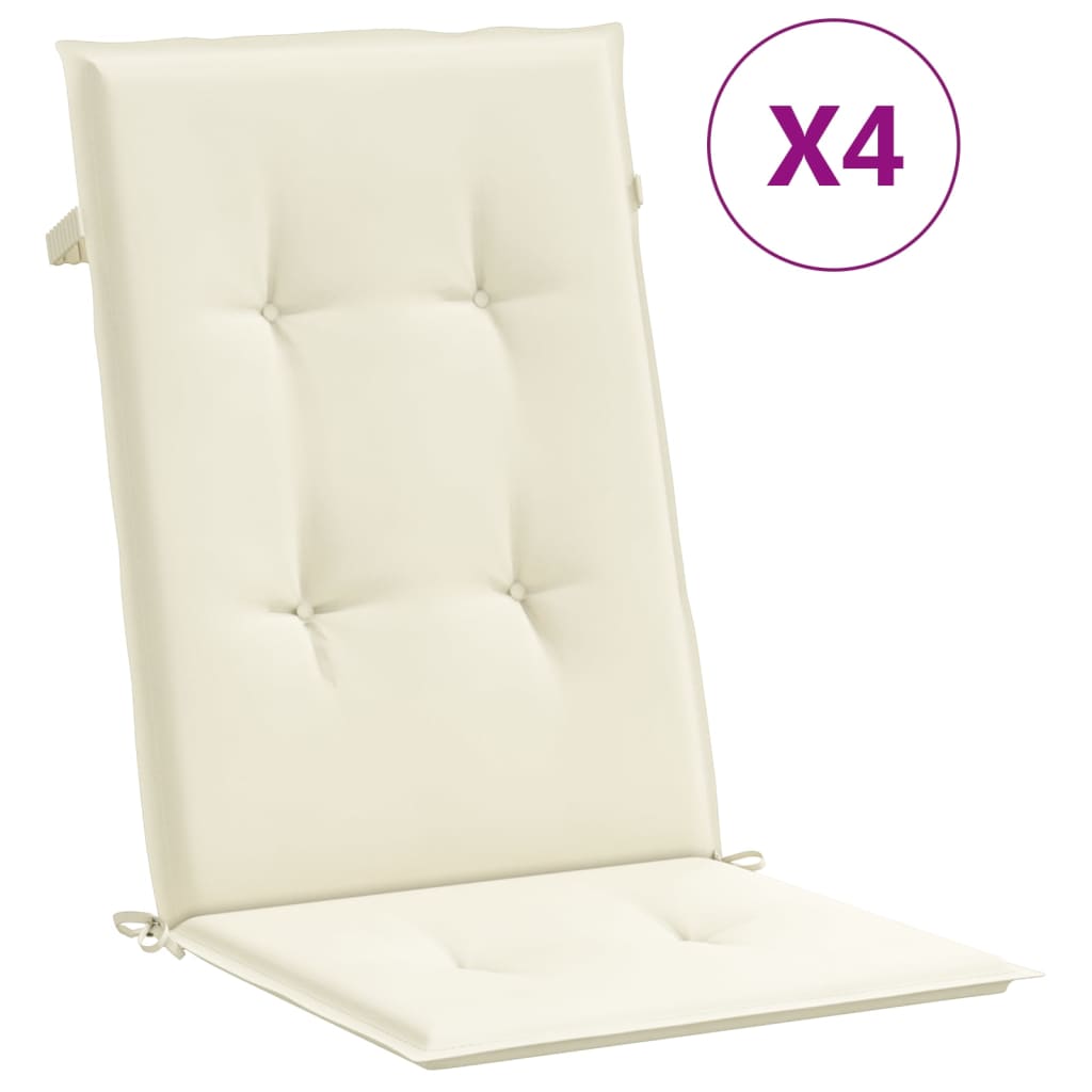 Reclining Garden Chairs With Cushions 4 Pcs Solid Wood Teak