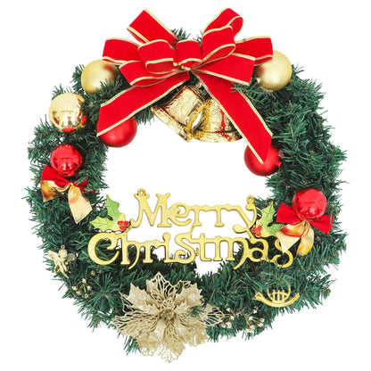 Christmas Wreath With 15 Leds Green