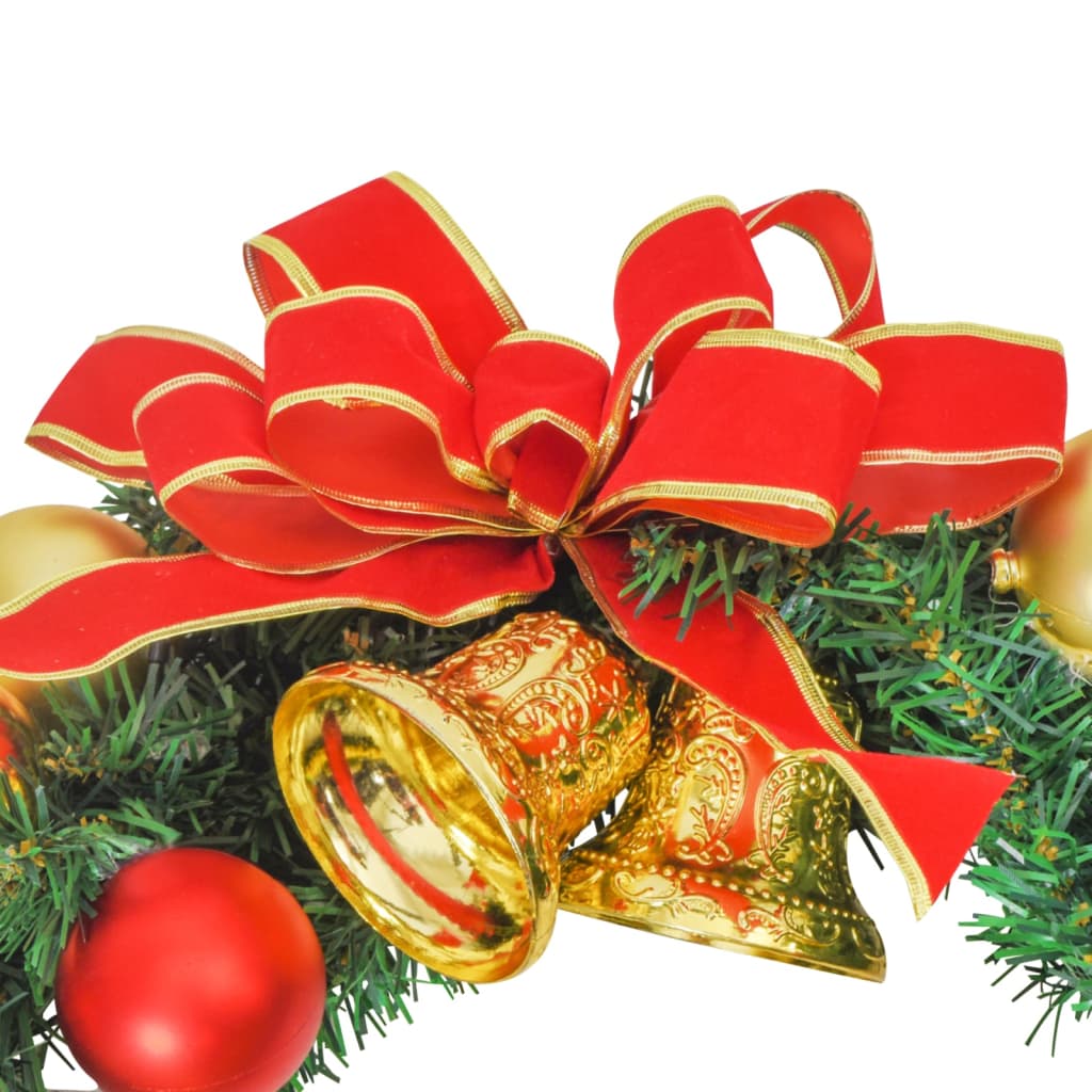 Christmas Wreath With 15 Leds Green