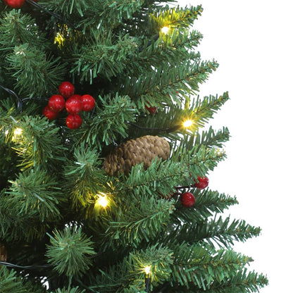 Artificial Christmas Trees 2 Pcs 100 Leds 120 Cm