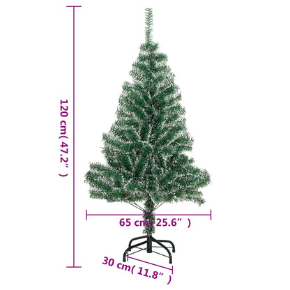 Artificial Christmas Tree With Flocked Snow Green
