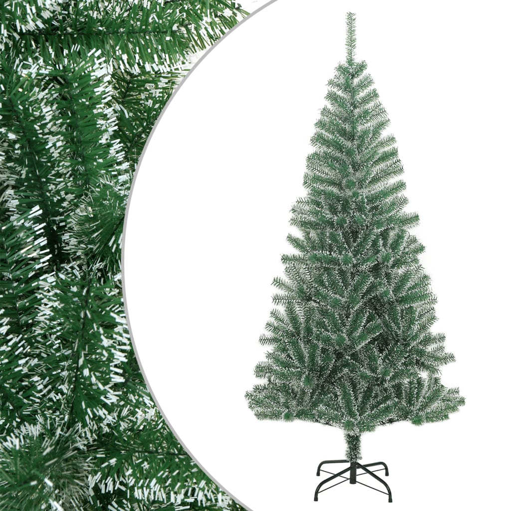 Artificial Christmas Tree With Flocked Snow Green