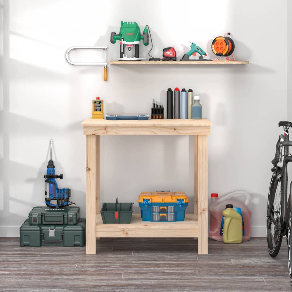 Work Bench Solid Wood Pine