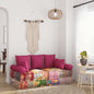 3-Seater Modular Pouffe Fabric