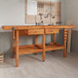 Workbench With Drawers And Vices 192X62X83 Cm Solid Wood Acacia