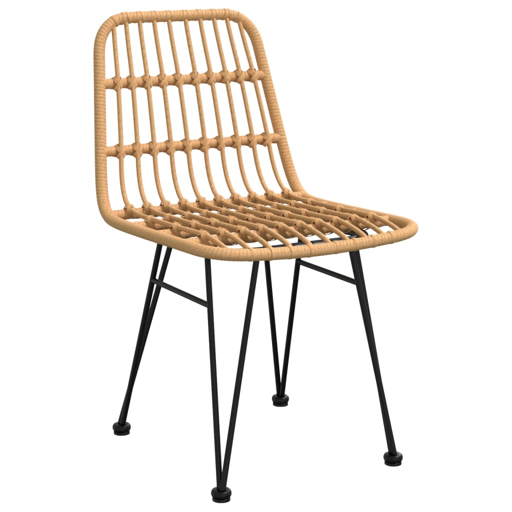 Garden Chairs 2 Pcs 48X62X84 Cm Pe Rattan
