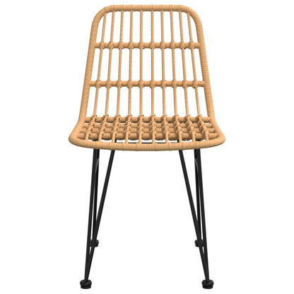 Garden Chairs 2 Pcs 48X62X84 Cm Pe Rattan