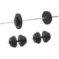 Barbell + 2 Dumbbell Set 60.5Kg