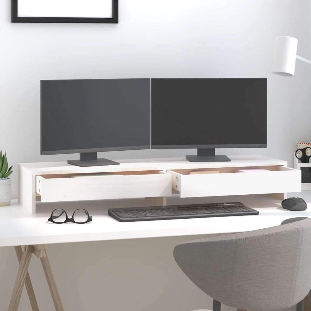 Monitor Stand Solid Wood Pine