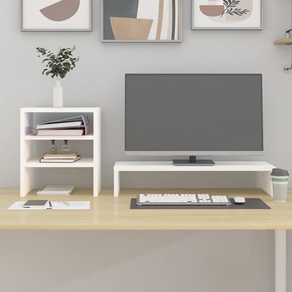Monitor Stand 81X20X30 Cm Solid Wood Pine