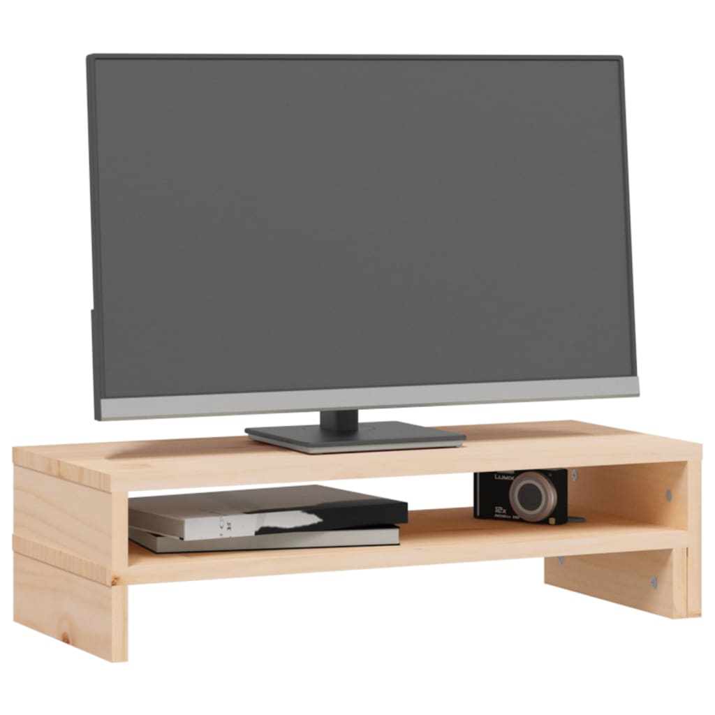 Monitor Stand (52-101)X22X14 Cm Solid Wood Pine