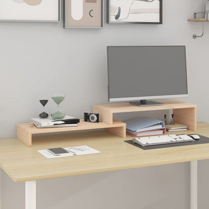 Monitor Stand (52-101)X22X14 Cm Solid Wood Pine
