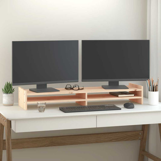 Monitor Stand Solid Wood Pine