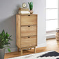 Shoe Cabinet Otta With 3 Drawers Solid Wood Pine