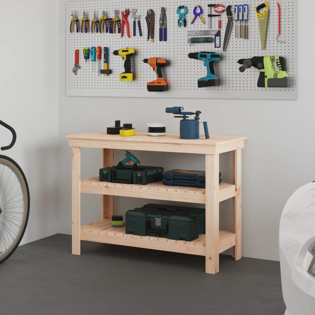 Work Bench Solid Wood Pine