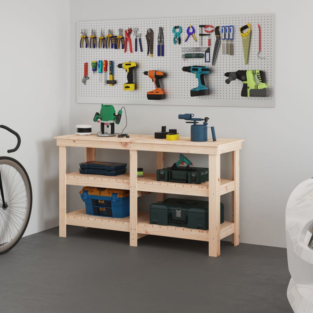 Work Bench Solid Wood Pine