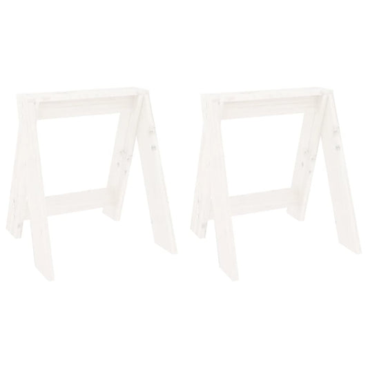 Stools 2 Pcs Solid Wood Pine