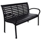 Garden Bench 116 Cm Steel And Wpc