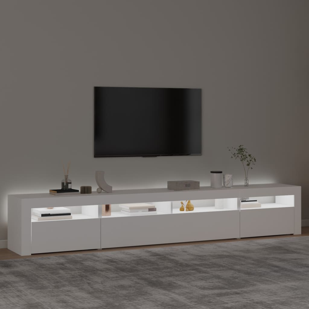 Tv Cabinet With Led Lights 240X35X40 Cm