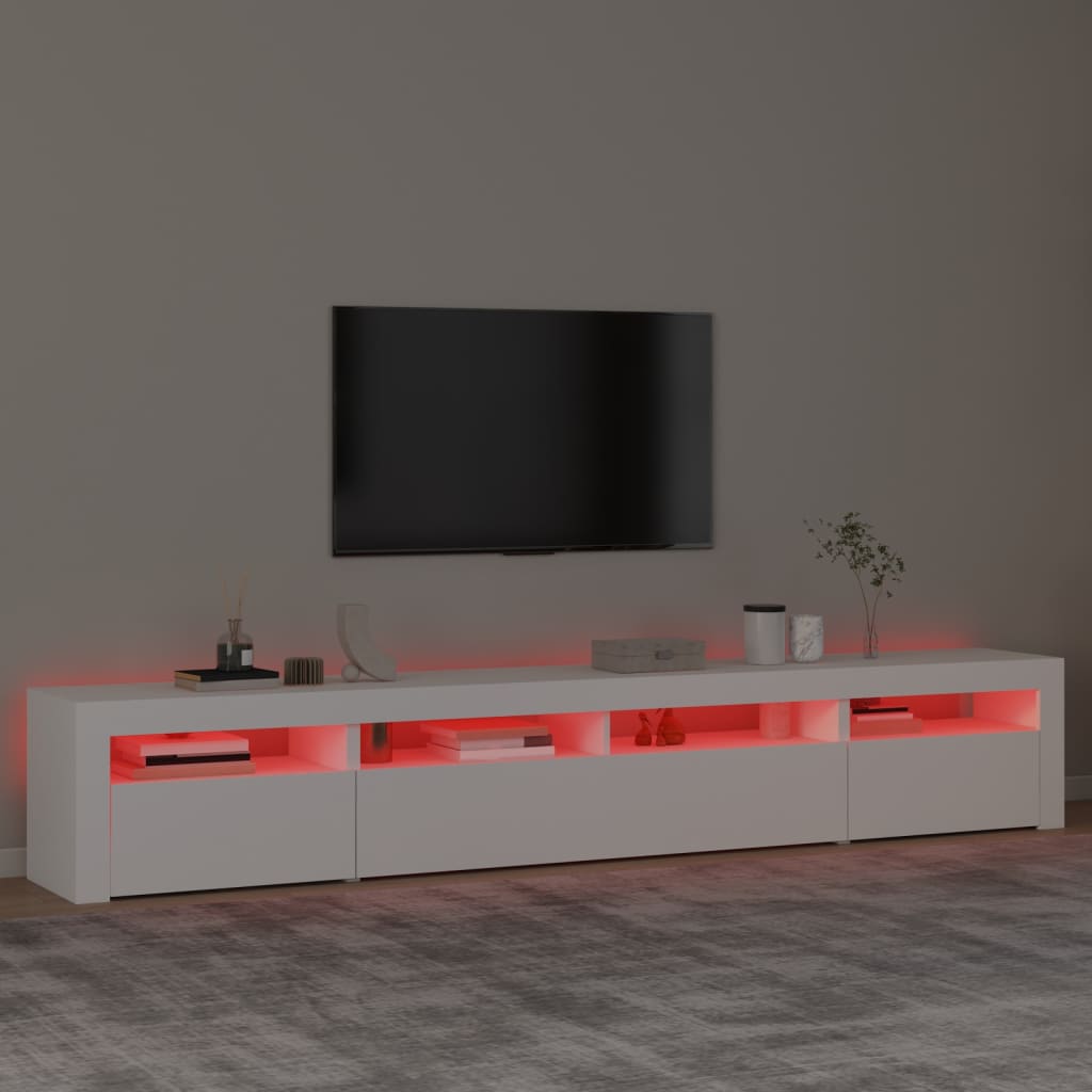 Tv Cabinet With Led Lights 240X35X40 Cm