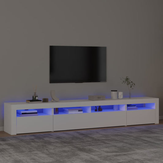 Tv Cabinet With Led Lights 240X35X40 Cm
