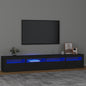 Tv Cabinet With Led Lights 240X35X40 Cm