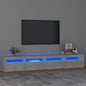 Tv Cabinet With Led Lights 240X35X40 Cm