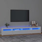 Tv Cabinet With Led Lights 240X35X40 Cm