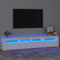 Tv Cabinet With Led Lights 240X35X40 Cm