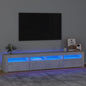 Tv Cabinet With Led Lights 240X35X40 Cm