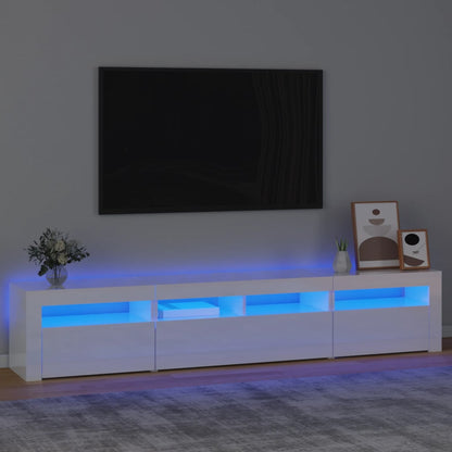Tv Cabinet With Led Lights 240X35X40 Cm