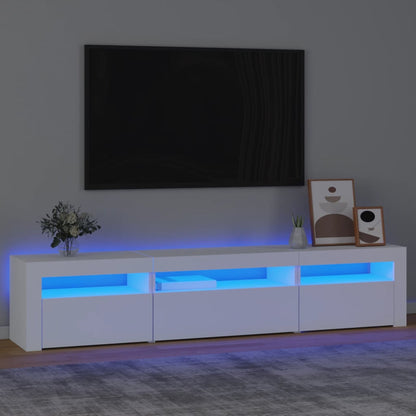 Tv Cabinet With Led Lights 240X35X40 Cm