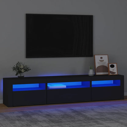Tv Cabinet With Led Lights 240X35X40 Cm