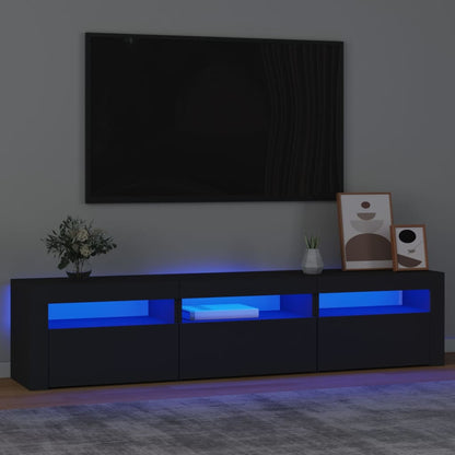 Tv Cabinet With Led Lights 240X35X40 Cm
