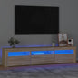Tv Cabinet With Led Lights 240X35X40 Cm